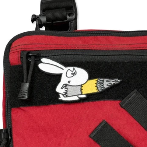 Cute Rabbit 'Ballistic Missile | 1.0' Embroidered Velcro Patch