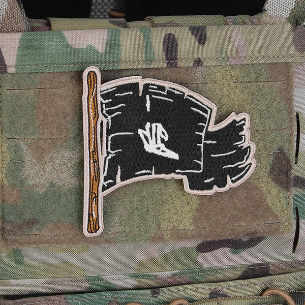 Pirate Flag Embroidered Velcro Patch