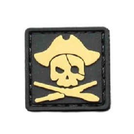 Pirate Skeletons PVC Rubber Velcro Patch