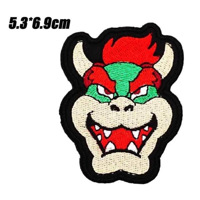 Super Mario Bros. 'Bowser | Head' Embroidered Patch