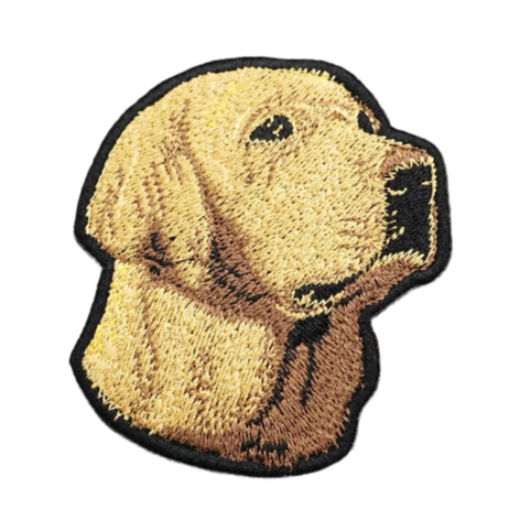 Labrador Head Embroidered Velcro Patch