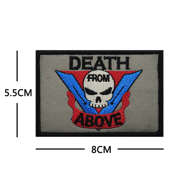 Starship Troopers 'Death From Above | Square' Embroidered Velcro Patch