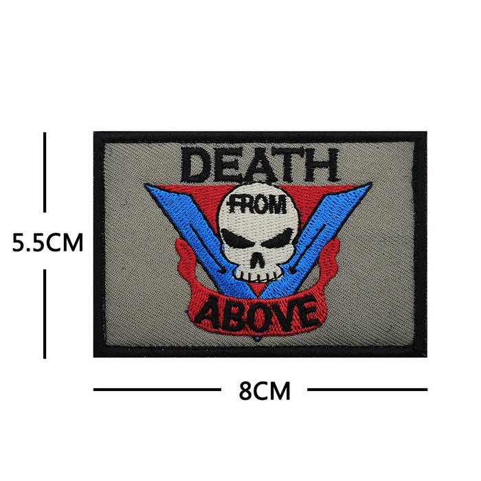 Starship Troopers 'Death From Above | Square' Embroidered Velcro Patch ...