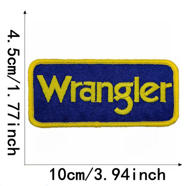 Cool 'Wrangler Logo' Embroidered Patch