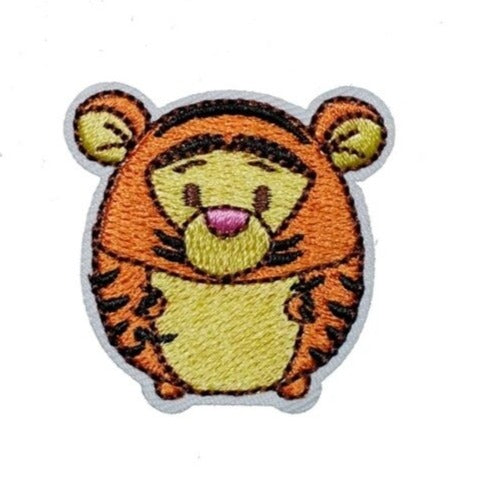 Iron on patches - WINNIE THE POOH WINNIE & PIGLET Disney - yellow -  6,3x5,7cm - Application Embroided badges | Catch the Patch - your store for