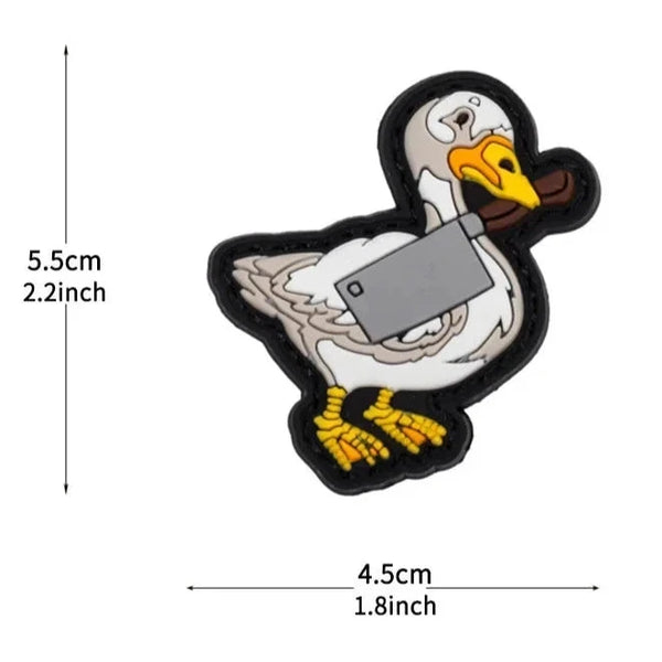 Goose 'Cleaver Knife' PVC Rubber Velcro Patch