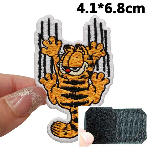 Garfield 'Scratch' Embroidered Velcro Patch