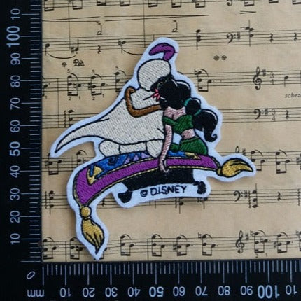 Arabian Nights 'Jasmine and Prince Ali | Magic Carpet' Embroidered Patch