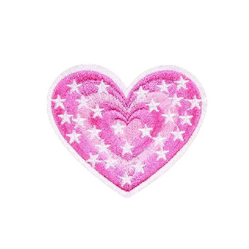 Cute Heart 'Stars' Embroidered Patch