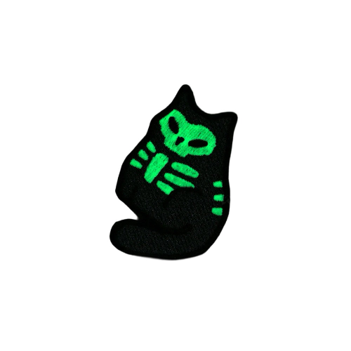 Luminous Cats 'Set of 3' Embroidered Velcro Patch