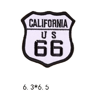 Emblem 'California US 66' Embroidered Patch