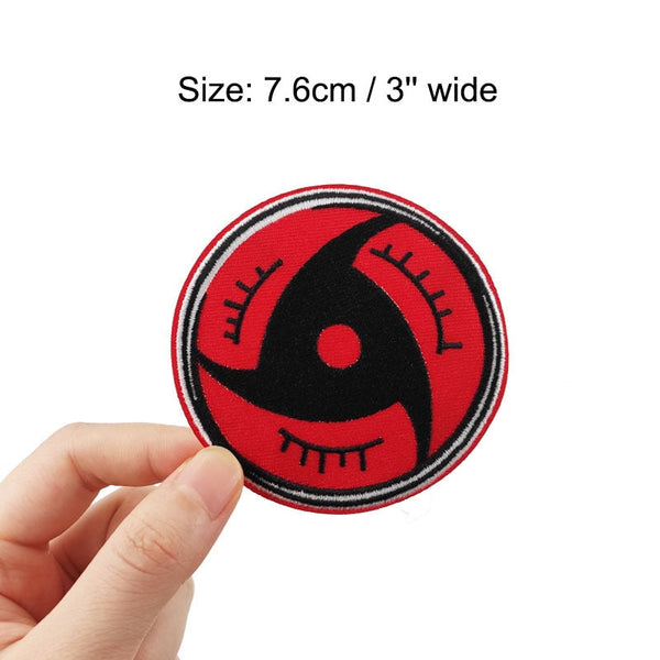 Shippuden 'Itachi Uchiha's Mangekyo Sharingan Eye' Embroidered Velcro Patch