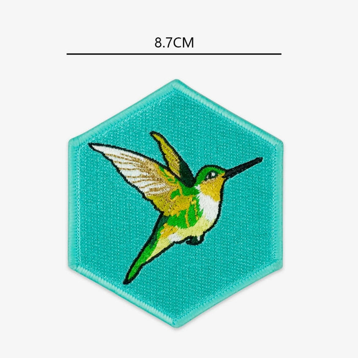Cool 'Hummingbird 1.0' Embroidered Velcro Patch