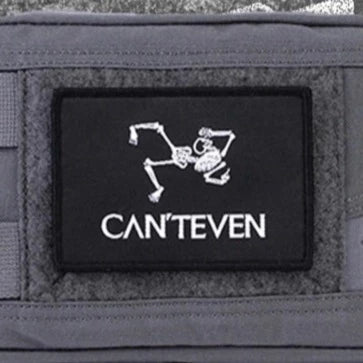 Skeleton 'Can't Even' Embroidered Velcro Patch