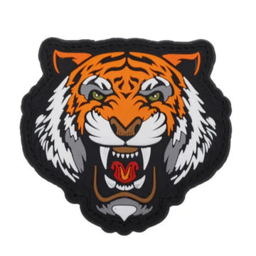Tiger Head 'Luminous' PVC Rubber Velcro Patch
