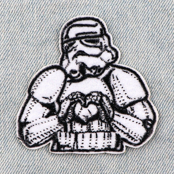 Empire and Rebellion 'Stormtrooper | Heart Hand' Embroidered Patch