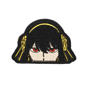 Spy × Family 'Yor Forger | Red Eyes' Embroidered Velcro Patch