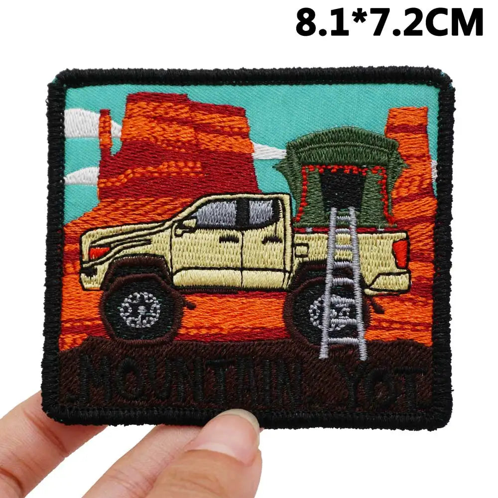 Outdoor Adventure 'Mountain Yot' Embroidered Patch