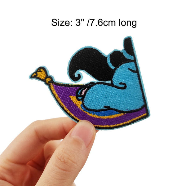 Arabian Nights 'Half Jasmine's Body And Magic Carpet' Embroidered Velcro Patch