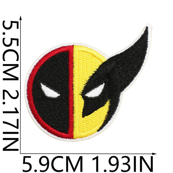 Deadpool x Wolverine ‘Half-Face Duo’ Embroidered Patch