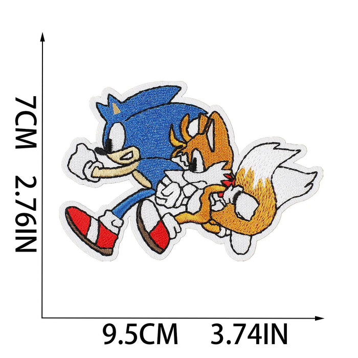Sonic the Hedgehog 'Sonic and Tails | Attacking' Embroidered Patch