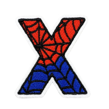 Spider-Man Letter 'Letter X' Embroidered Patch