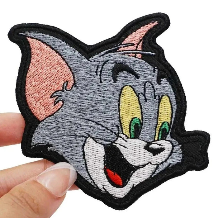 Tom and Jerry 'Tom | Head' Embroidered Velcro Patch