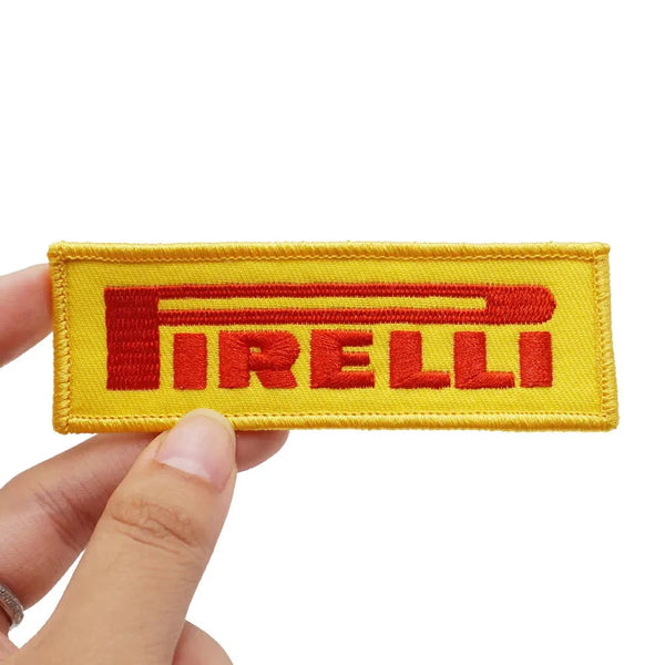 Pirelli Logo Embroidered Velcro Patch