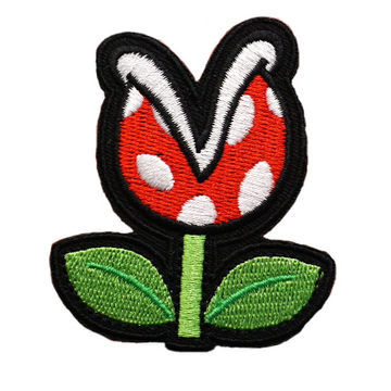 Mushroom Kingdom Bros. 'Piranha Plant' Embroidered Velcro Patch