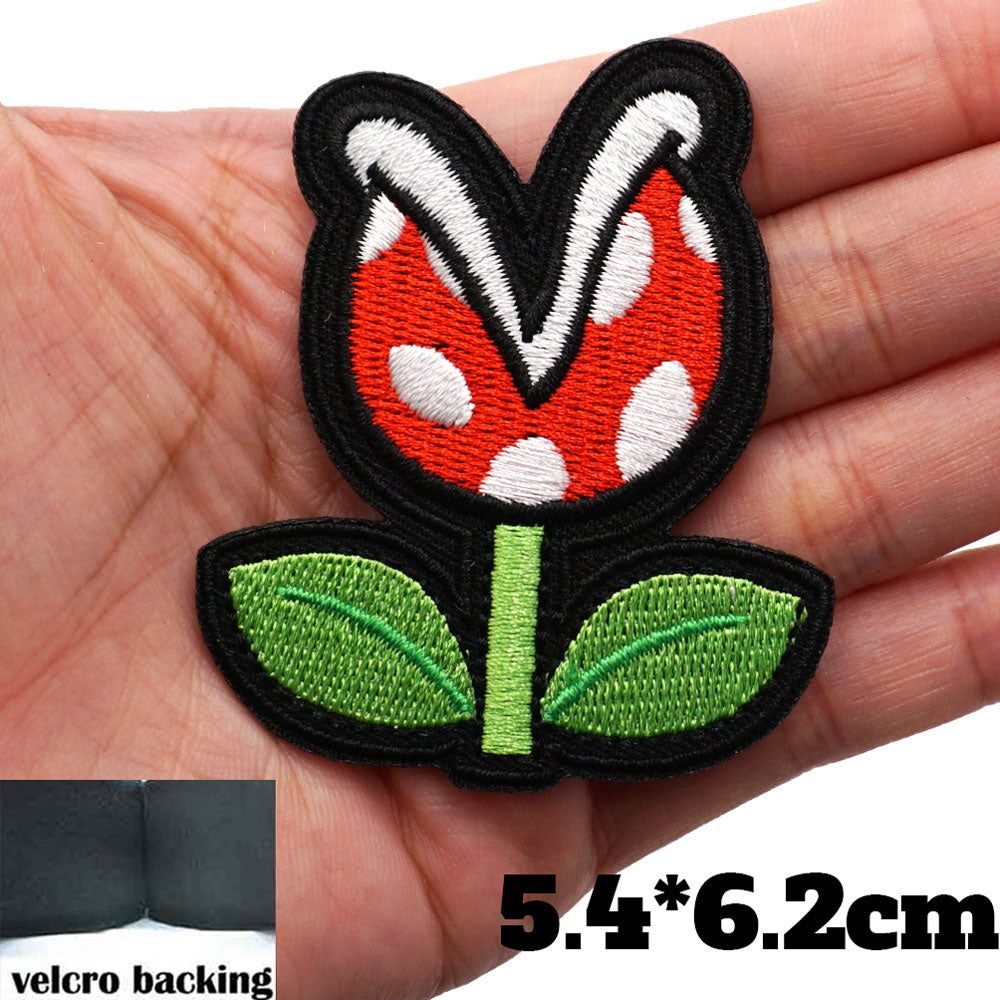 Mushroom Kingdom Bros. 'Piranha Plant' Embroidered Velcro Patch