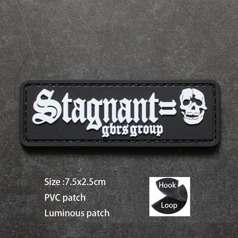 Cool 'Stagnant | Gbrs Group' PVC Rubber Velcro Patch
