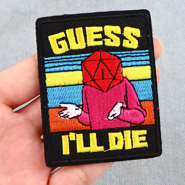 Dungeons & Dragons ‘D20 | Guess I’ll Die’ Embroidered Patch