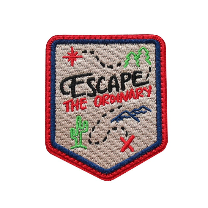 Quote 'Escape The Ordinary' Embroidered Velcro Patch