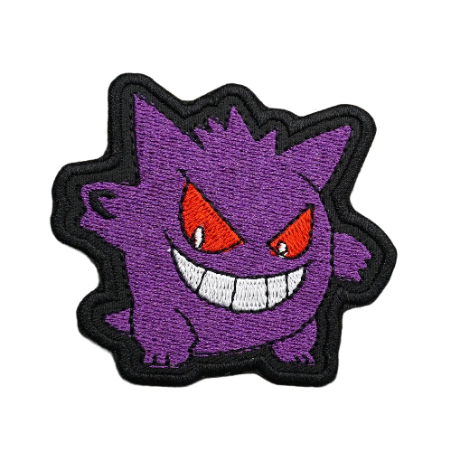 Pocket Monster 'Gengar | Grinning' Embroidered Velcro Patch