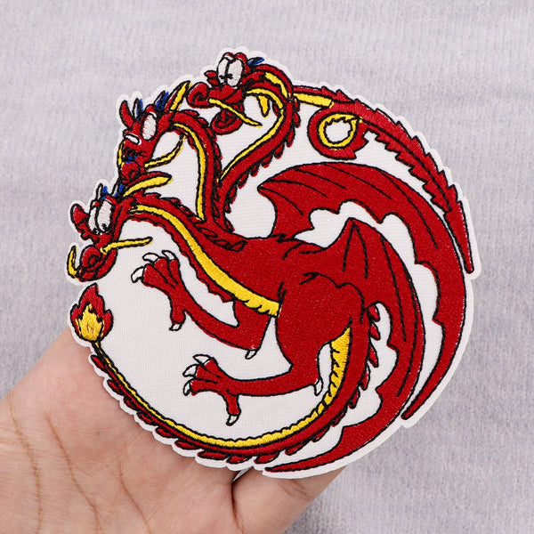 Mushu x Targaryen Embroidered Patch