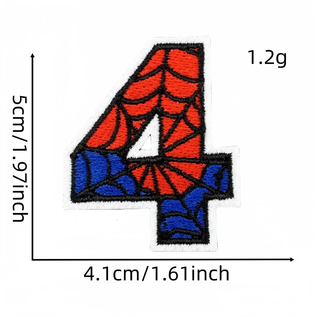 Spider-Man Number 'Four' Embroidered Patch