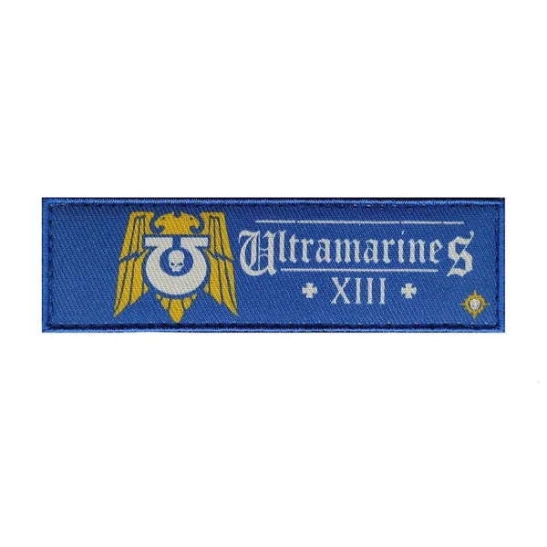 Warhammer 'Ultramarines XIII' Embroidered Velcro Patch