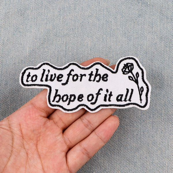 Taylor Swift ‘August Lyrics | To Live For The Hope of It All’ Embroidered Patch