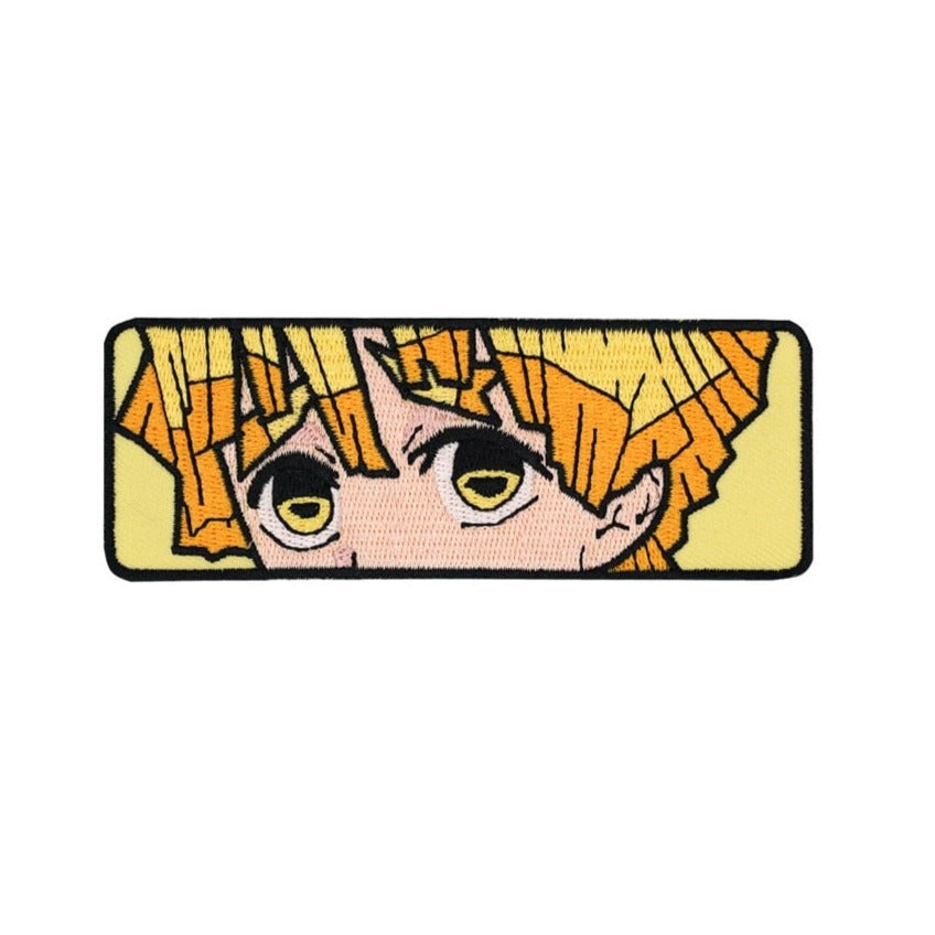 Kimetsu no Yaiba 'Zenitsu | Peeking' Embroidered Velcro Patch