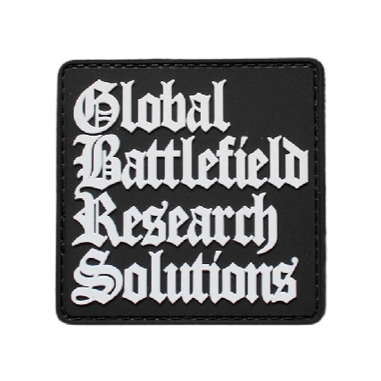 Cool 'Global Battlefield Research Solutions' PVC Rubber Velcro Patch