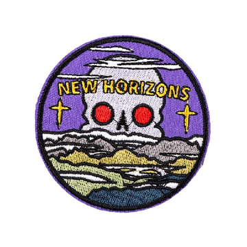 Skull 'New Horizons' Embroidered Patch