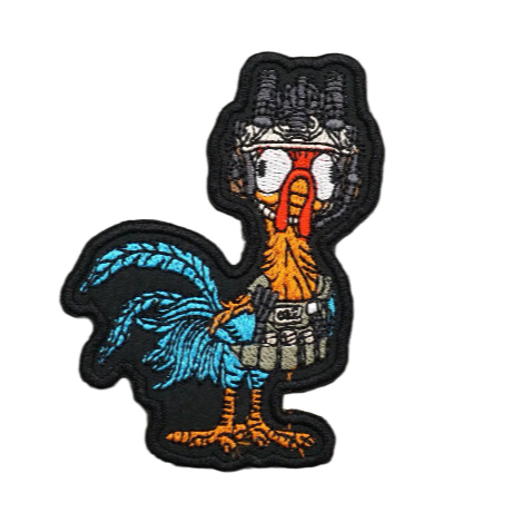 Moana 'Hei Hei the Rooster | Tactical Gear' Embroidered Velcro Patch