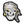 Load image into Gallery viewer, Pirate Skull &#39;Head | 1.0&#39; Embroidered Velcro Patch
