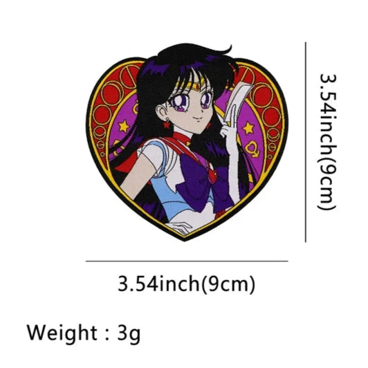 Sailor Moon 'Sailor Mars | Heart Portrait' Embroidered Patch
