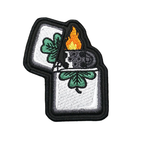 Military Tactical 'Clover Lighter' Embroidered Velcro Patch