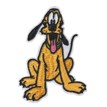 Mickey Mouse 'Pluto | Sitting' Embroidered Patch