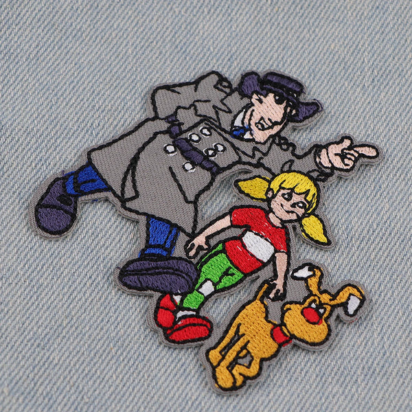 Inspector Gadget 'Penny and Brain' Embroidered Patch