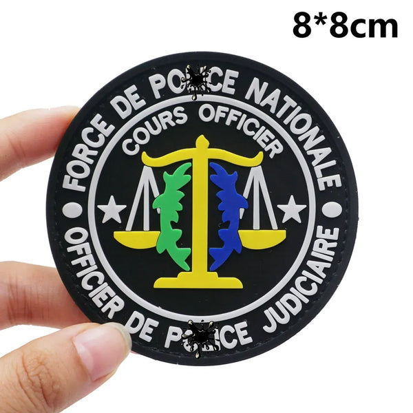 Emblem 'Force De Police Nationale | Cours Officier' PVC Rubber Patch