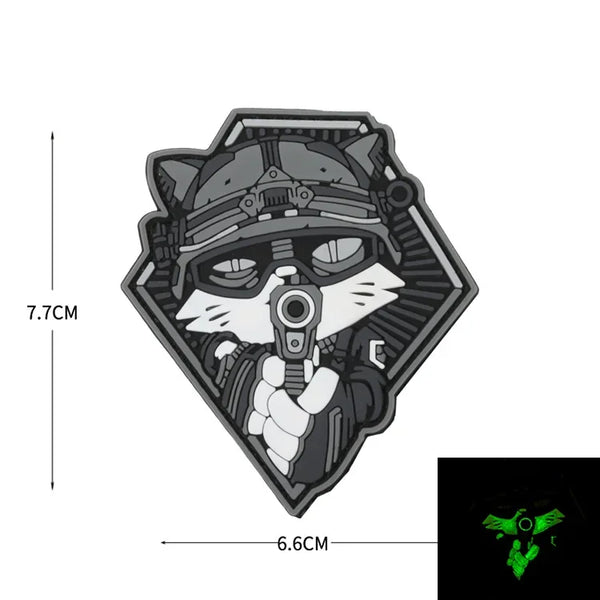 TactiCat 'Pointing Gun' PVC Rubber Velcro Patch