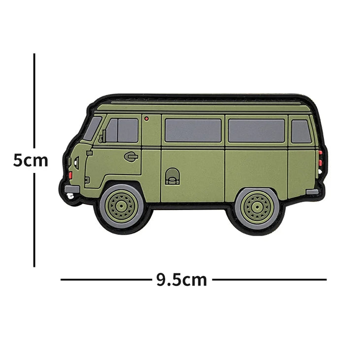 Vehicles 'Armored Van' PVC Rubber Velcro Patch